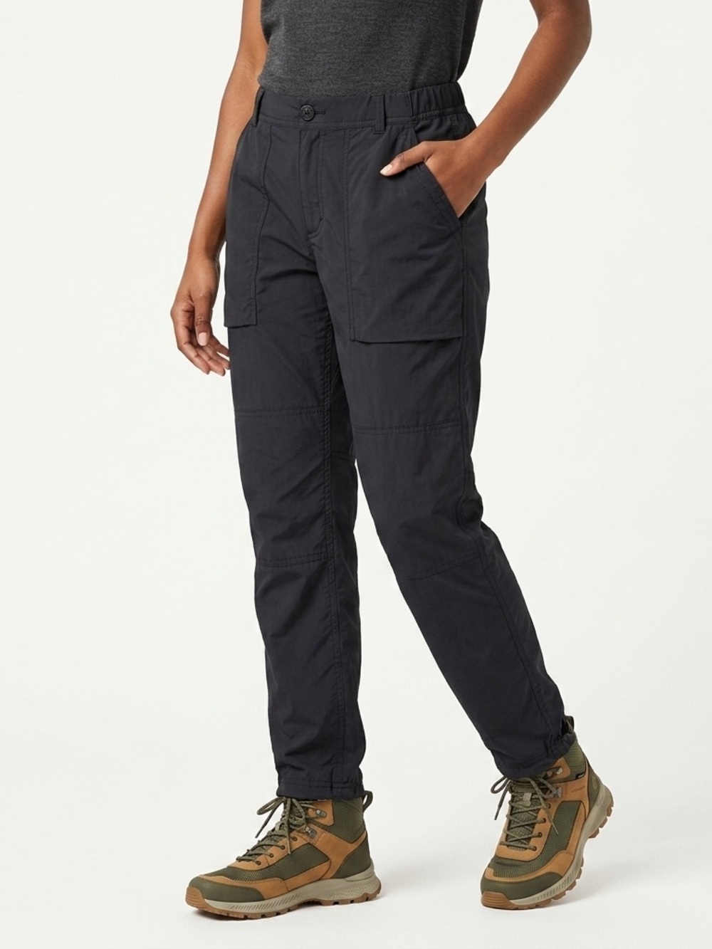 REI Savanna Trails Black Stretch Hiking Pants Womens 8 Petite